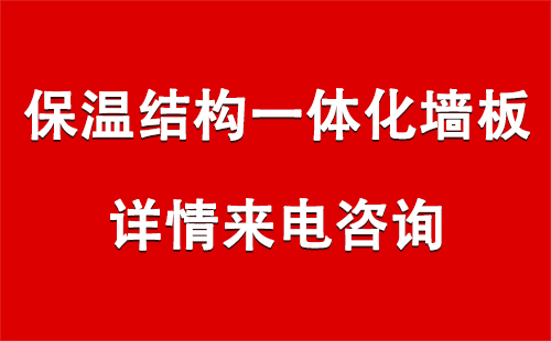 保温结构一体化墙板